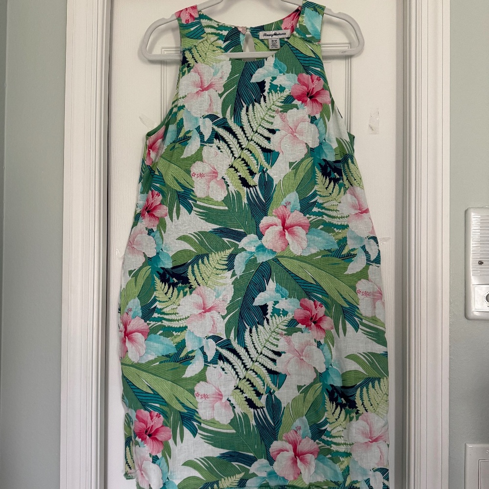 Tommy Bahama Floral Print Lined Sheath, fully lined